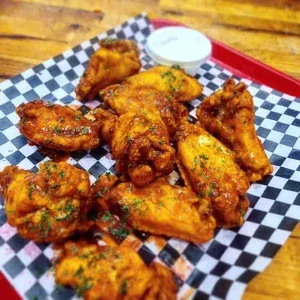 Flavored Chicken Wings With Dipping Sauce — Roger That Bbq © 2024 Rogerthat.com © 2025