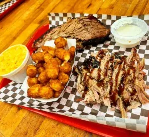 Smoked Pulled Pork Brisket Tator Tot And Cheesy Mac Sides With Tot Dipping Sauce — Roger That Bbq © 2024 Rogerthat.com © 2025